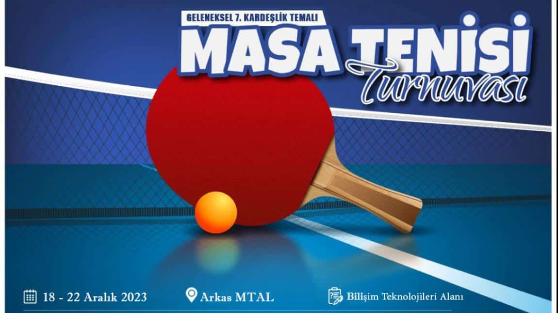7. Geleneksel Masa Tenisi Turnuvası Sonuçlandı